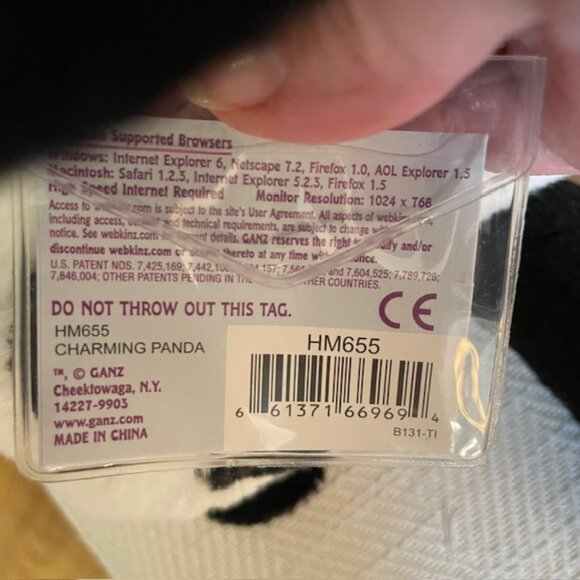 Webkinz Charming Panda HM655 NEW With Sealed Codes - Picture 4 of 5